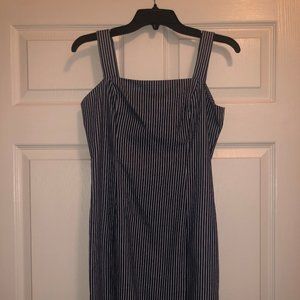 forever 21 blue and white stripped dress